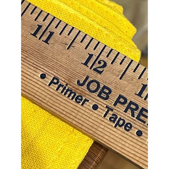 Retro Canvas Yellow Place Mats 19" Set of 5 Colorful Kitchen Home Decor 80s - Picture 6 of 7